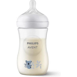 AVENT Natural Response Plastic Bottle for 1+ months, koala 260ml [SCY903/67]
