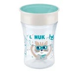 NUK Magic Cup Tasse d'entraînement avec rebord et couvercle 8m+ 230ml en différentes couleurs - Bleu