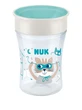 NUK Magic Cup Tasse d'entraînement avec rebord et couvercle 8m+ 230ml en différentes couleurs - Bleu