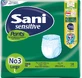SANI Sensitive Pants Elastic underwear for incontinence No3 Large x14 Pieces