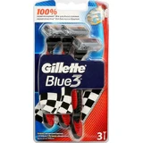 GILLETTE Blau 3 Plus Rot Einweg-Rasierklingen 3 Stück