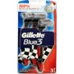 GILLETTE Blau 3 Plus Rot Einweg-Rasierklingen 3 Stück
