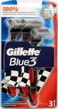 GILLETTE Azul 3 Plus Rojo cuchillas de afeitar desechables 3 piezas