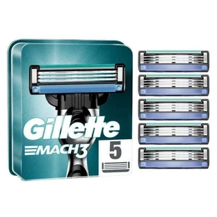 GILLETTE Mach3 Replacement heads with 3 blades & lubricating tape 5 pieces