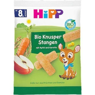 HIPP Bio-Knusperstäbchen mit Apfel & Karotte Ab 8m+, 30g