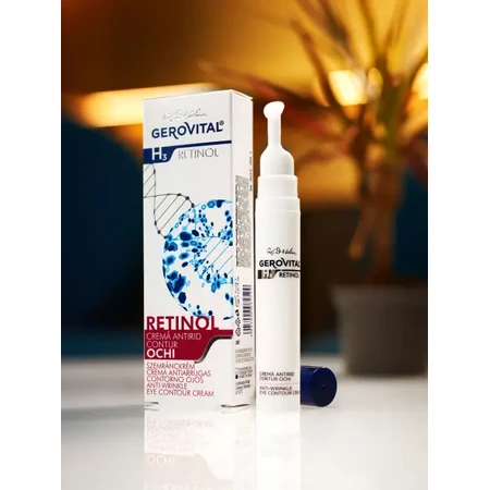 Gerovital H3 Retinol Antiarrugas Contorno de Ojos, 15 ml