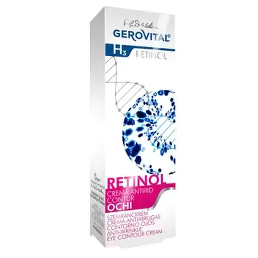 Crema antirid contur ochi Gerovital H3 Retinol,15 ml, Farmec
