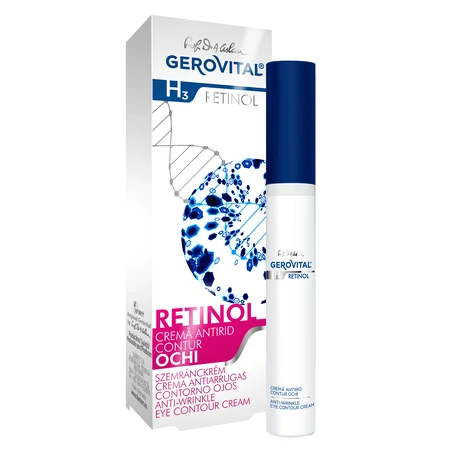 Gerovital H3 Retinol Antiarrugas Contorno de Ojos, 15 ml