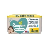 PAMPERS Wischtücher Soft & Clean 60x3=180 Stück (2+1 Gratis)