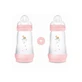MAM Plastic Bottle Easy Start Anti-Colic Silicone Bottle 2+ Months 2 Pieces 260ml