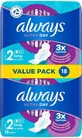 ALWAYS Ultra Pads Long Plus With Wings Size 2, 18 pieces