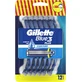 GILLETTE Blue3 Plus Comfort Rasoir jetable avec 3 lames et bande lubrifiante 12 pièces