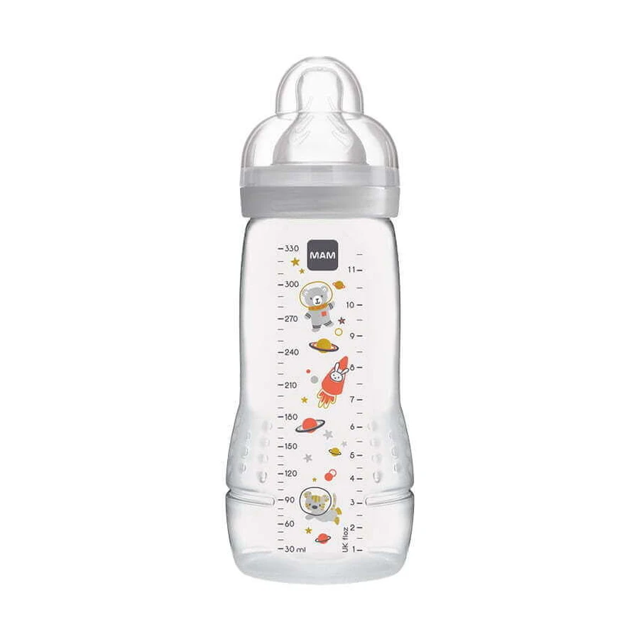 MAM Biberón Plástico Easy Active Tetina Silicona 4+ Meses 330ml 361SUc