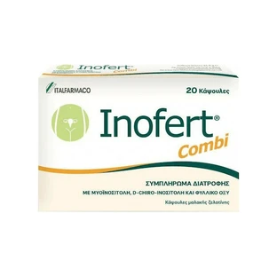 ITALFARMACO Inofert Combi Para el restablecimiento de los parámetros metabólicos y hormonales x20 Cápsulas blandas