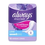 ALWAYS Discreet Acrateia Servilletas Plus Talla Larga 10 Piezas