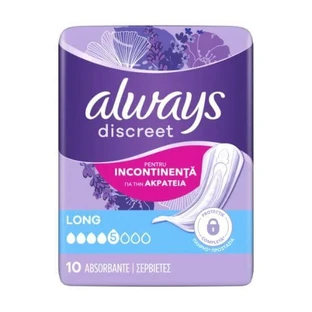 ALWAYS Discreet Acrateia Tovaglioli Plus Taglia Lunga 10 Pezzi