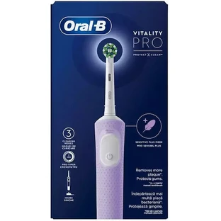 ORAL B Vitality Pro Protect X Clean Cepillo de Dientes Eléctrico para Adultos Recargable Lila 1 Pieza