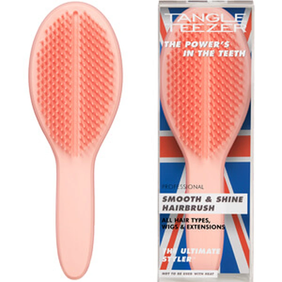 Tangle Teezer Ultimate Styler Hair Brush For Perfect Finish & Styling Peach/Peach Glow