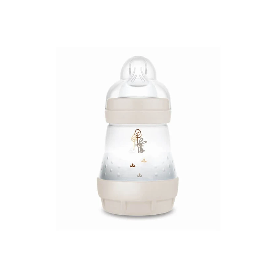 MAM Biberón de Plástico Easy Start Anticólico con Tetina de Silicona 0+ Meses 160ml [350SUc]