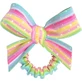 Invisibobble Slim Sprunchie Kids w.Bow Let's Chase Rainbows Kinder nicht-zerstörende Haar Band x1