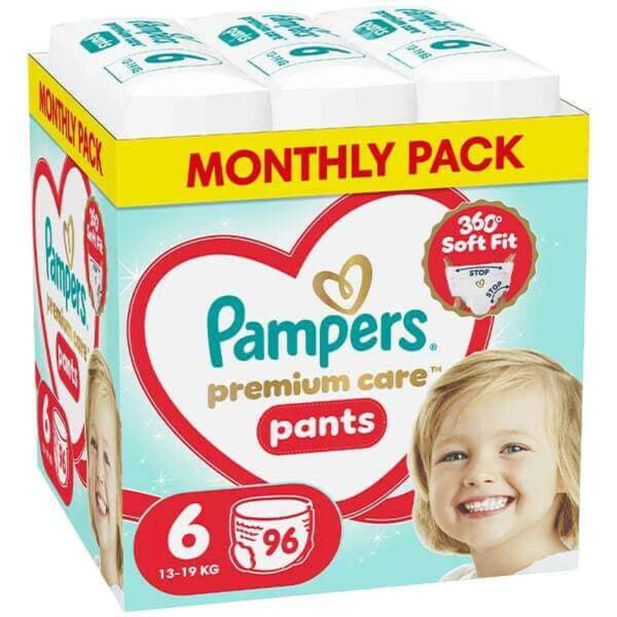 PAMPERS Premium Pants Diaper Pull-on No.6 13-19 kg 96 Pieces MSB