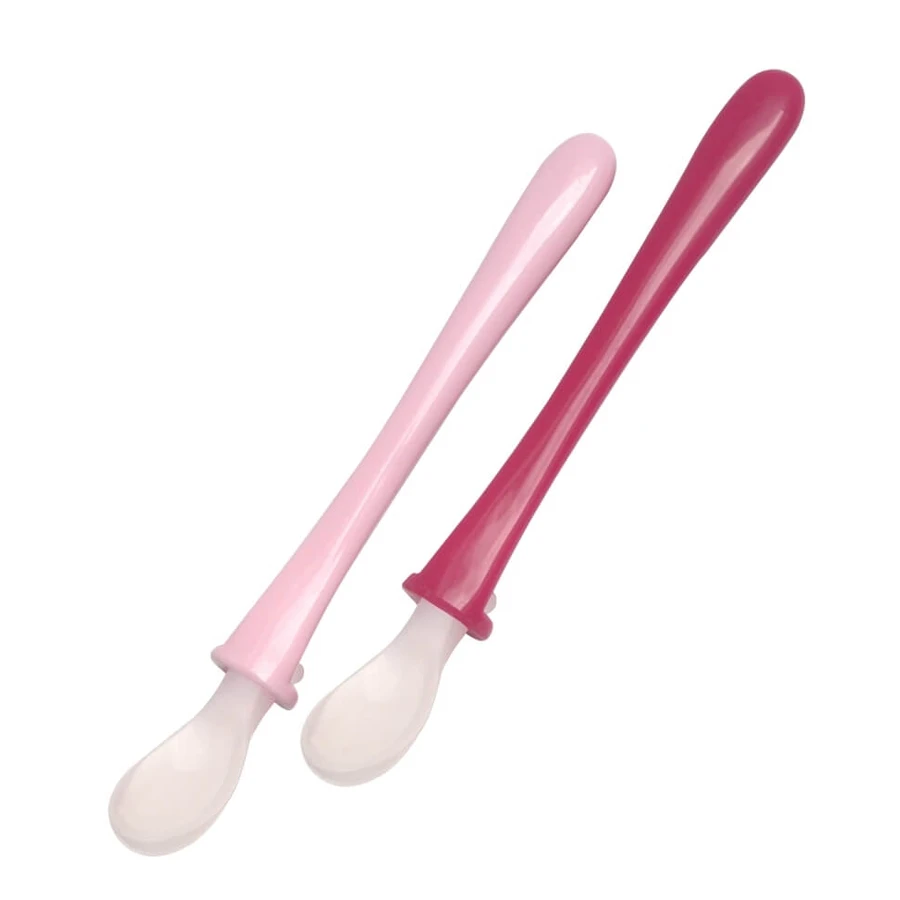 MAM Primamma Cuillère en Silicone à partir de 6 mois x2 pièces En plusieurs couleurs - Rose