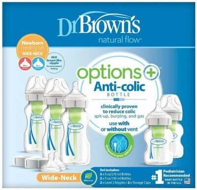 DR BROWN'S Set of 5 Plastic Bottle Options Against Colic With…