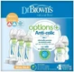 DR BROWN'S Juego de 5 biberones de plástico contra los cólicos con tetina de silicona para 0+ meses 2x150ml & 3x270ml WB 09600