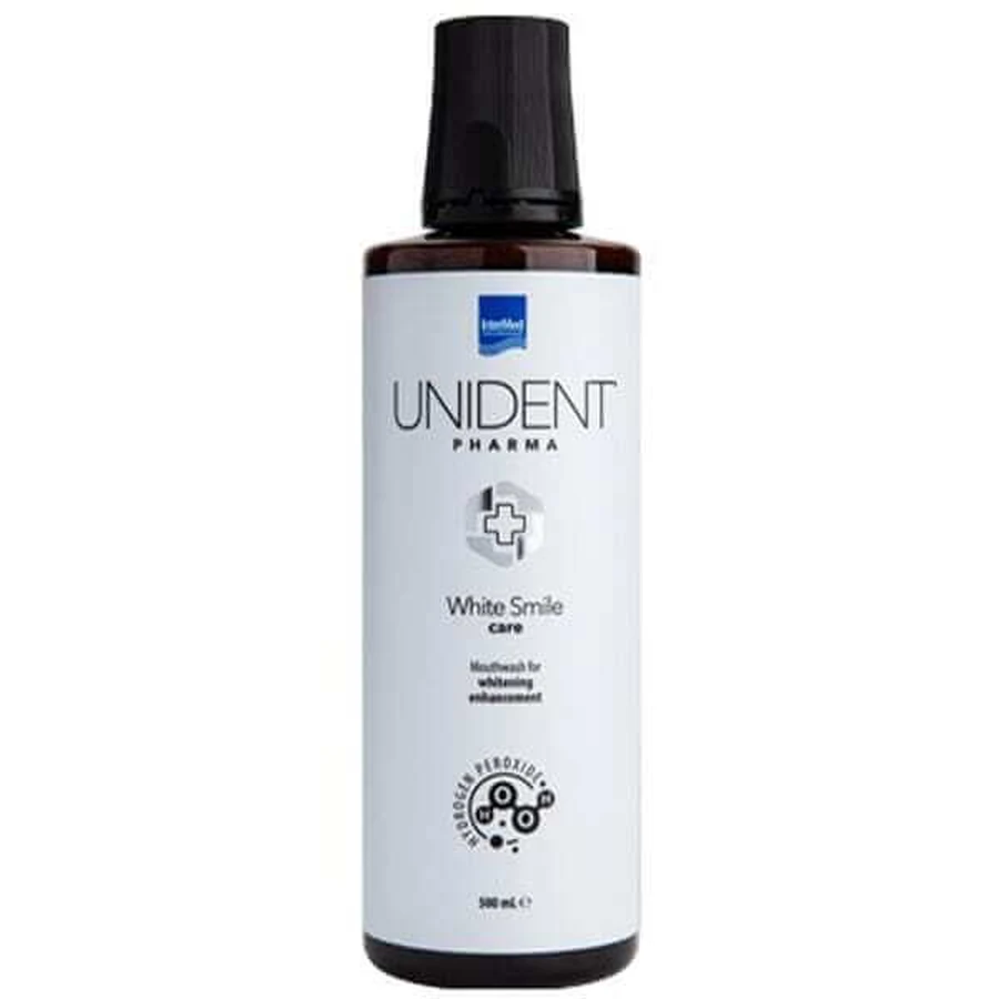UNIDENT Pharma Mundspülung White Smile Mundspülung zur Aufhellung, 500ml