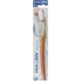 INADEN Elegance Medium Toothbrush Medium Toothbrush For Deep Cleaning With Ergonomic Shape In Various Colors - Orange