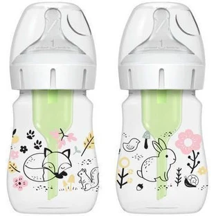 DR BROWN'S Plastic Forest Flasche gegen Koliken mit weitem Hals 2 Stück 150ml WB 52016