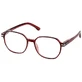 EYELEAD Presbyopia Glasses E264 Red-Diaphanous-Glasses 2.00
