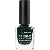 KORRES Gel Effect Nail Colour Nail Polish With Almond Oil For Intense Shine & Long Shelf Life 11ml - 89 Velvet Green