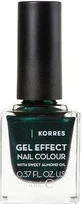 KORRES Gel Effect Nagellak Met Amandelolie Voor Intense Glans & Lange Houdbaarheid 11ml - 89 Fluweelgroen