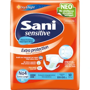 SANI Sensitive No4 X-Large 100-150cm ( 2 paquets de 10 pièces ) 20 Pièces