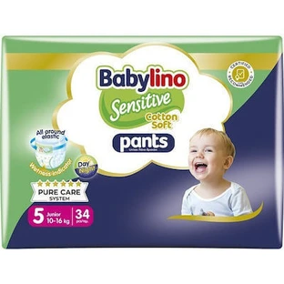 BABYLINO Pants Cotton Soft No5 10-16kg 34 pieces Economy Pack
