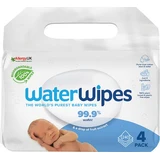 WATER Wipes Bio 100% Biodegradable Odorless Wipes with 99,9% Water, 4x60 (240) Pieces