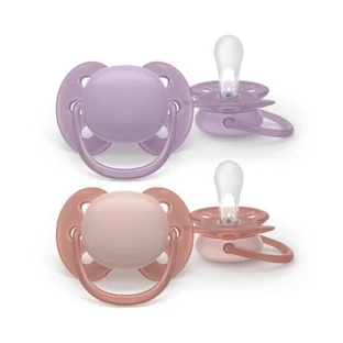 AVENT Ultra Soft Silicone Pacifier for 6-18 months 2 pieces