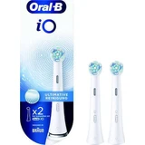 ORAL-B Vervangingskoppen voor elektrische tandenborstels in witte kleur iO Ultimate Clean x2