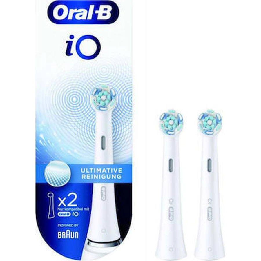ORAL-B Ersatzköpfe für elektrische Zahnbürsten in weißer Farbe iO Ultimate Clean x2