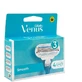 GILLETTE Venus Smooth Replacement Heads with 3 blades & Lubricating Tape 4 pieces
