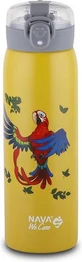 NAVA Thermos Stainless Steel Bottle We Care In Yellow 500ml (10-110-013)