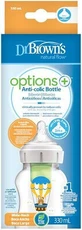 DR BROWN'S Biberón Plástico Options+ Cuello Ancho Para 3+ Meses Bunny 330ml WB 111002