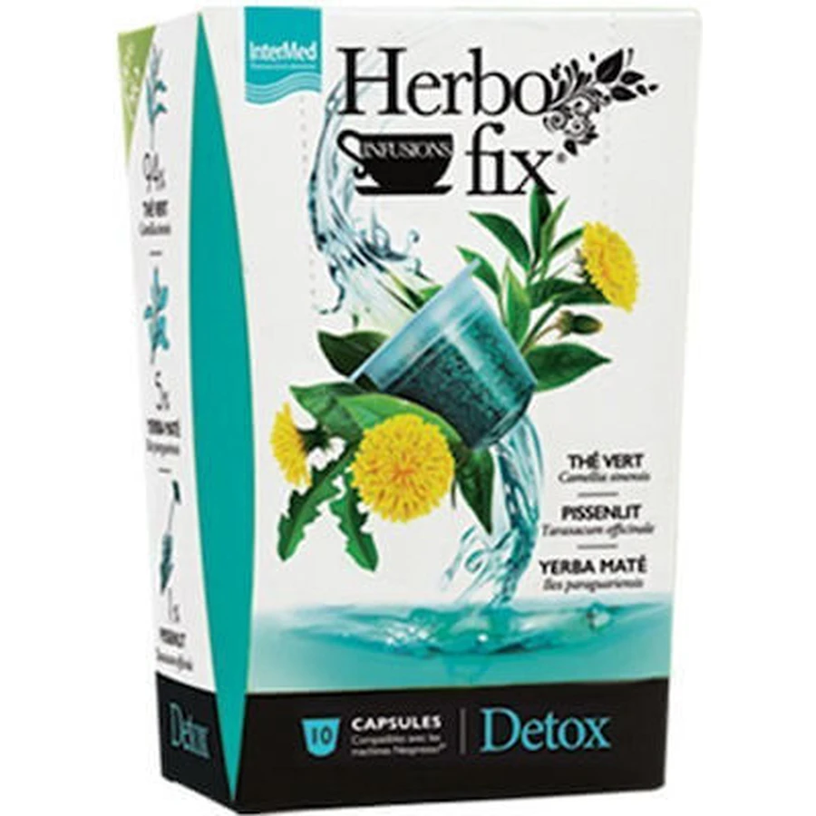 INTERMED Herbofix Detox Capsules Compatible with Nespresso Machine, 10 capsules