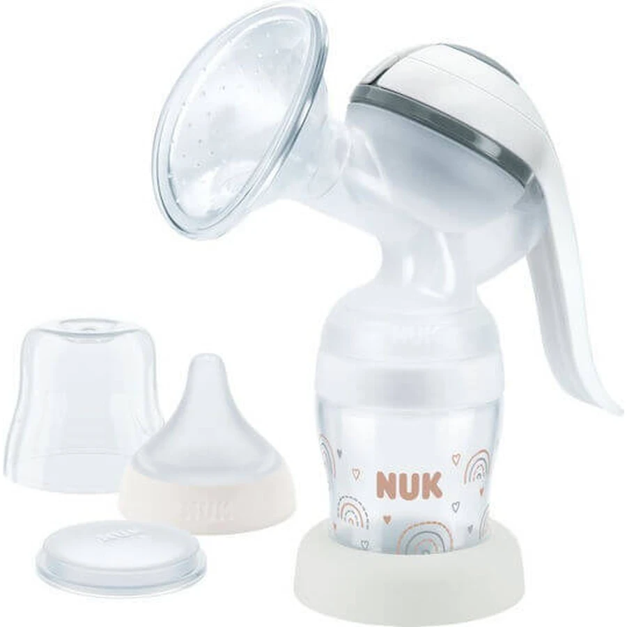 NUK Perfect Match Manual Breast Pump - Manual Breast Pump with Bottle