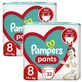 PAMPERS Pants No.8, 19+kg Baby Windeln (2 Packungen à 32 Stück) 64 Stück