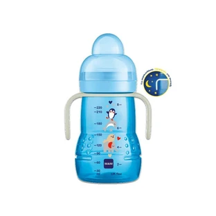 MAM Trainer+ Nacht Overgang Fles met Speen & Mondstuk 4+ Maanden 451B 220ml