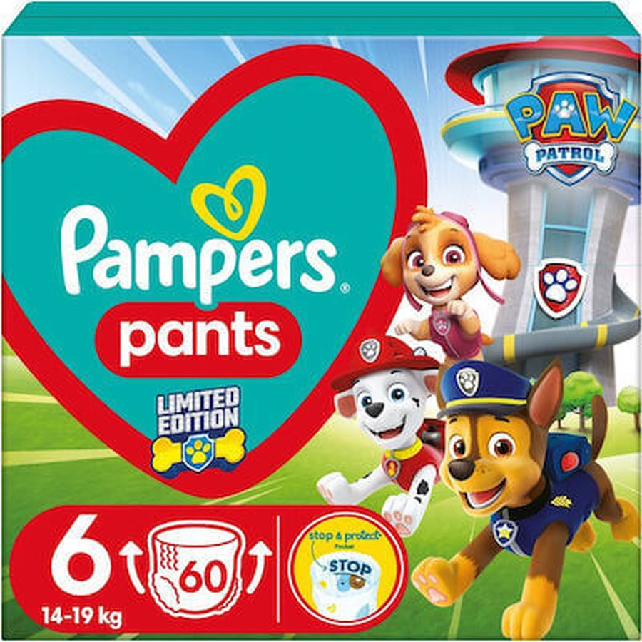 PAMPERS Pants Paw Patrol Pants No.6 For 14-19kg 60 Pieces