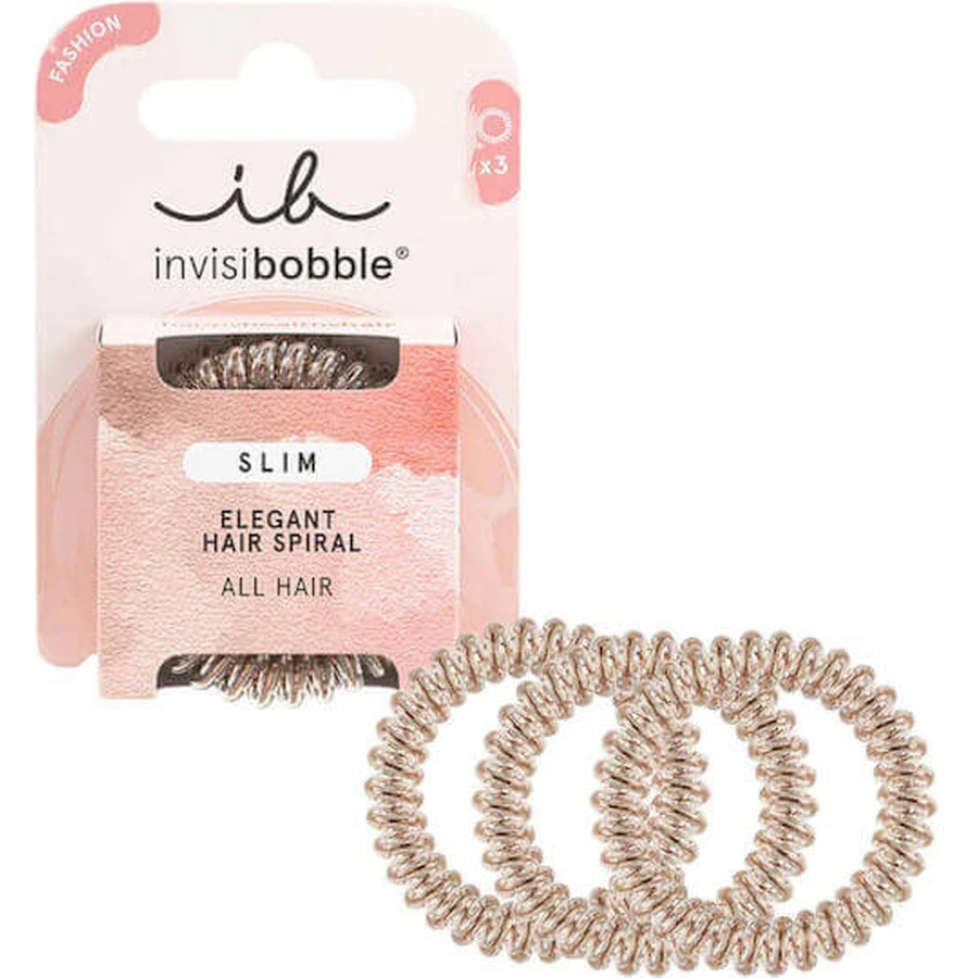 AMBITAS Invisibobble Fashion Cintas en espiral Bronce Me Pretty, 3 Piezas