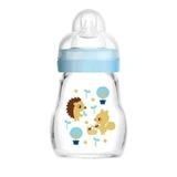 MAM Glass Bottle Feel Good With Silicone Nipple, For 0+ Months 370SB 170ml
